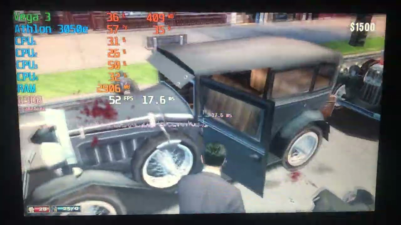 Athlon 3050e / Vega 3 gaming test - Mafia