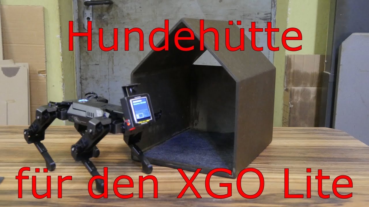 Die perfekte HUNDEHÜTTE für den Roboter Vierbeiner selber bauen Indoor Hundehaus Hundebett diy