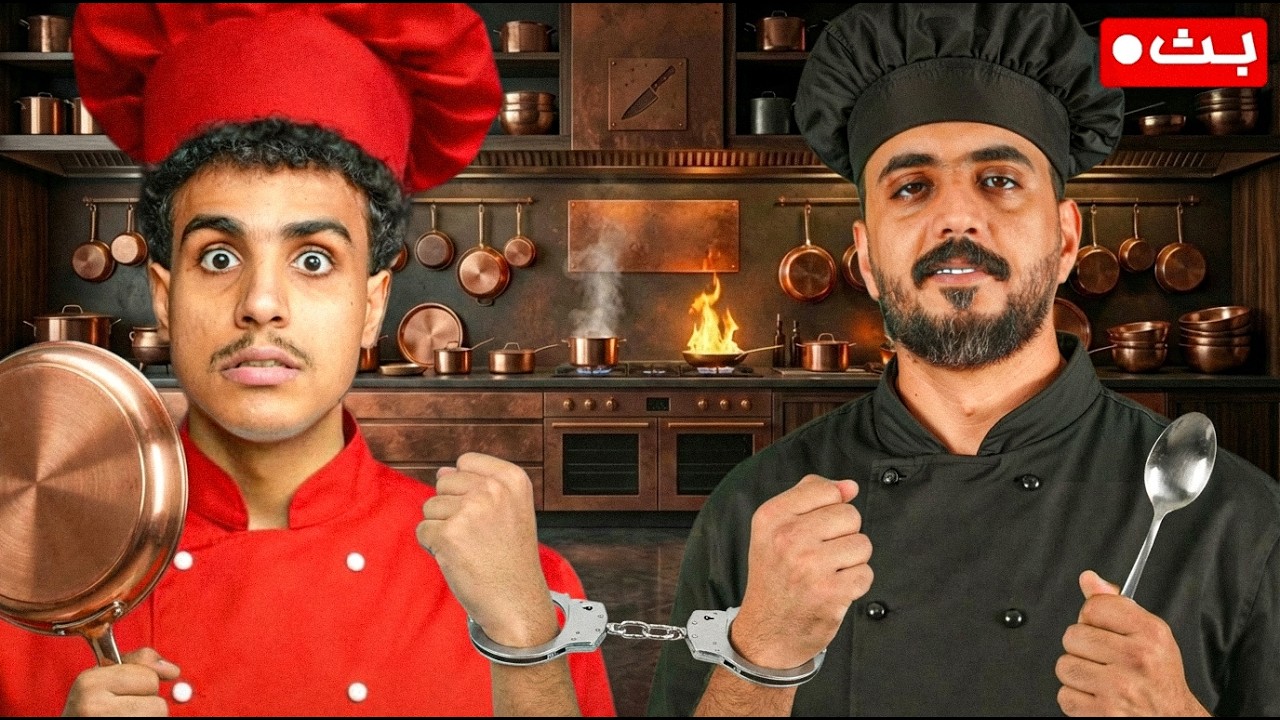 🔴بنطبخ وحنا مكلبشين مع خلودي 25 !!
