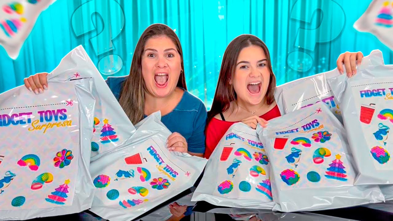 ABRIMOS PACOTES SURPRESA de FIDGET TOYS! ELA SÓ QUER OS ULTRA RAROS