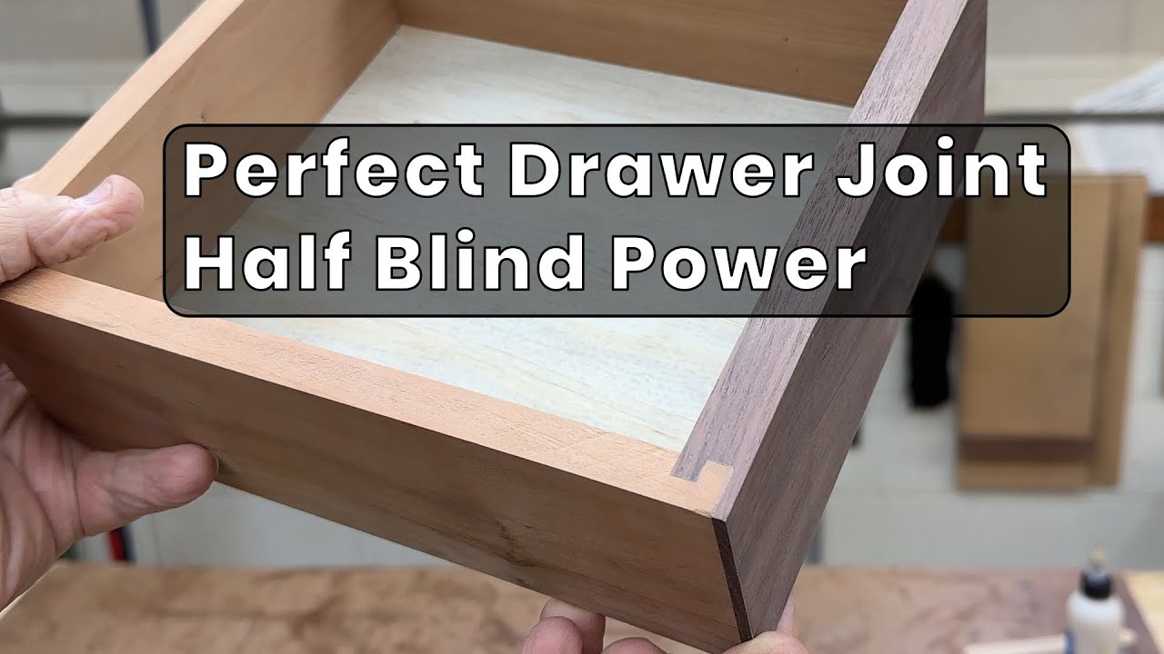 Half Blind Locking Rabbet Joint Tutorial  Woodworking Made Easy