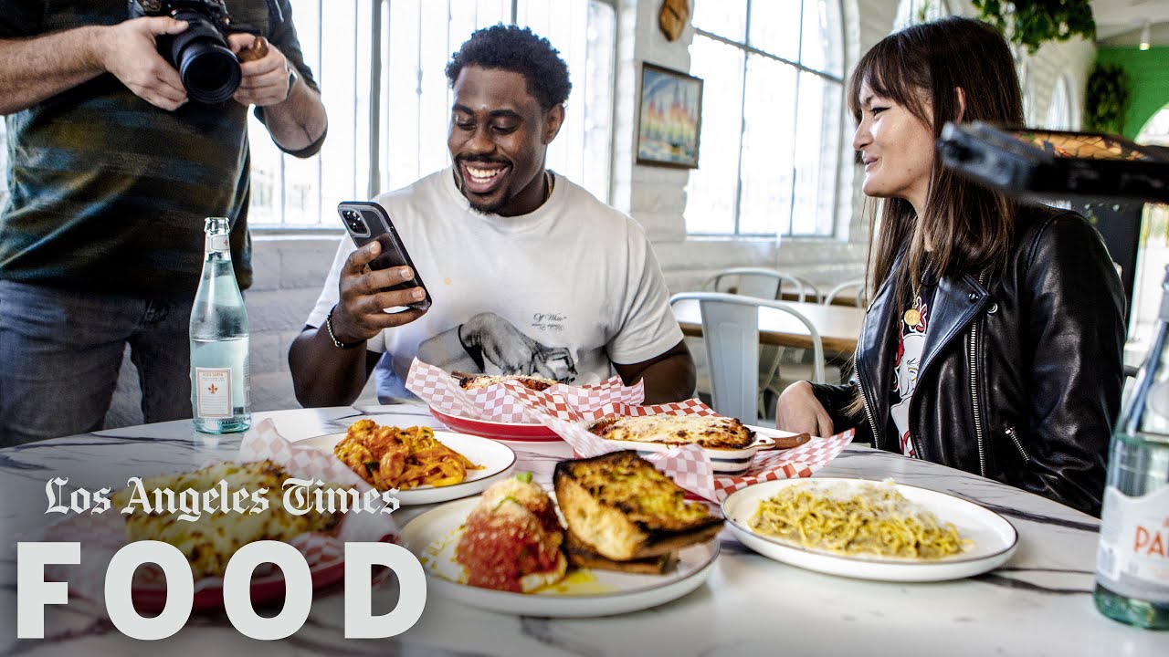 The Rams' Sebastian Joseph-Day on Super Bowl snacks, dancing and lasagna at Sunday Gravy