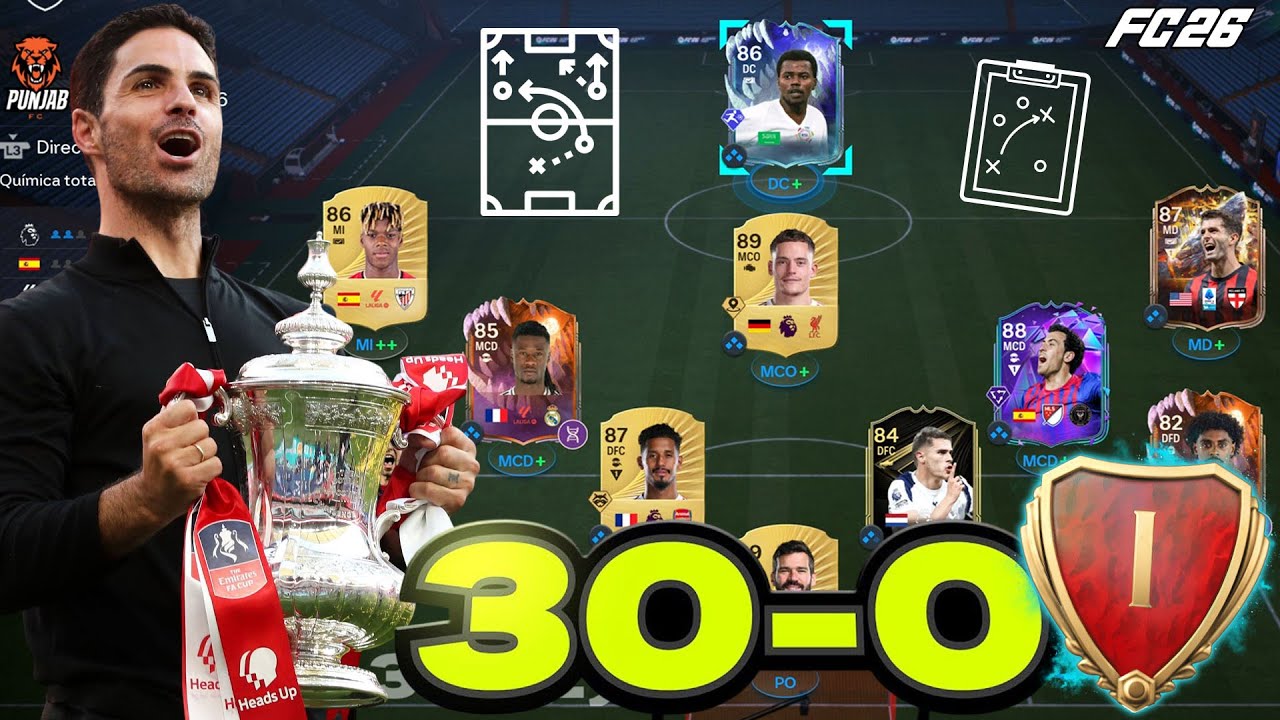 FORMACI&Oacute;N Y T&Aacute;CTICAS META DE MI PRIMER 30-0 EN EA FC 26