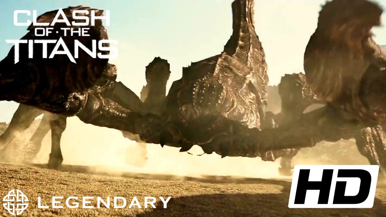 Clash of the titans (2010) FULL HD 1080p - Giant scorpion fight scene Legendary movie clips