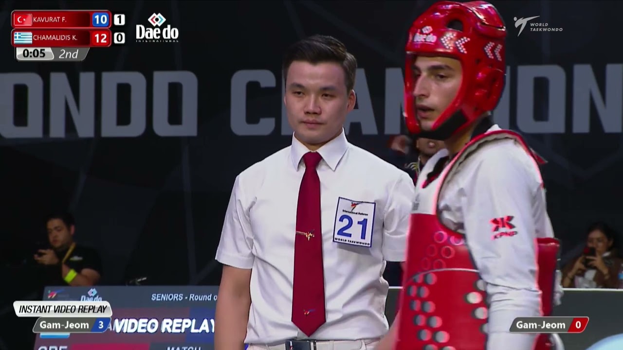 319 M-68kg R-32 KAVURAT F. C. TUR 🔵 vs 🔴 CHAMALIDIS K. GRE I Guadalajara 2022 WT Championships