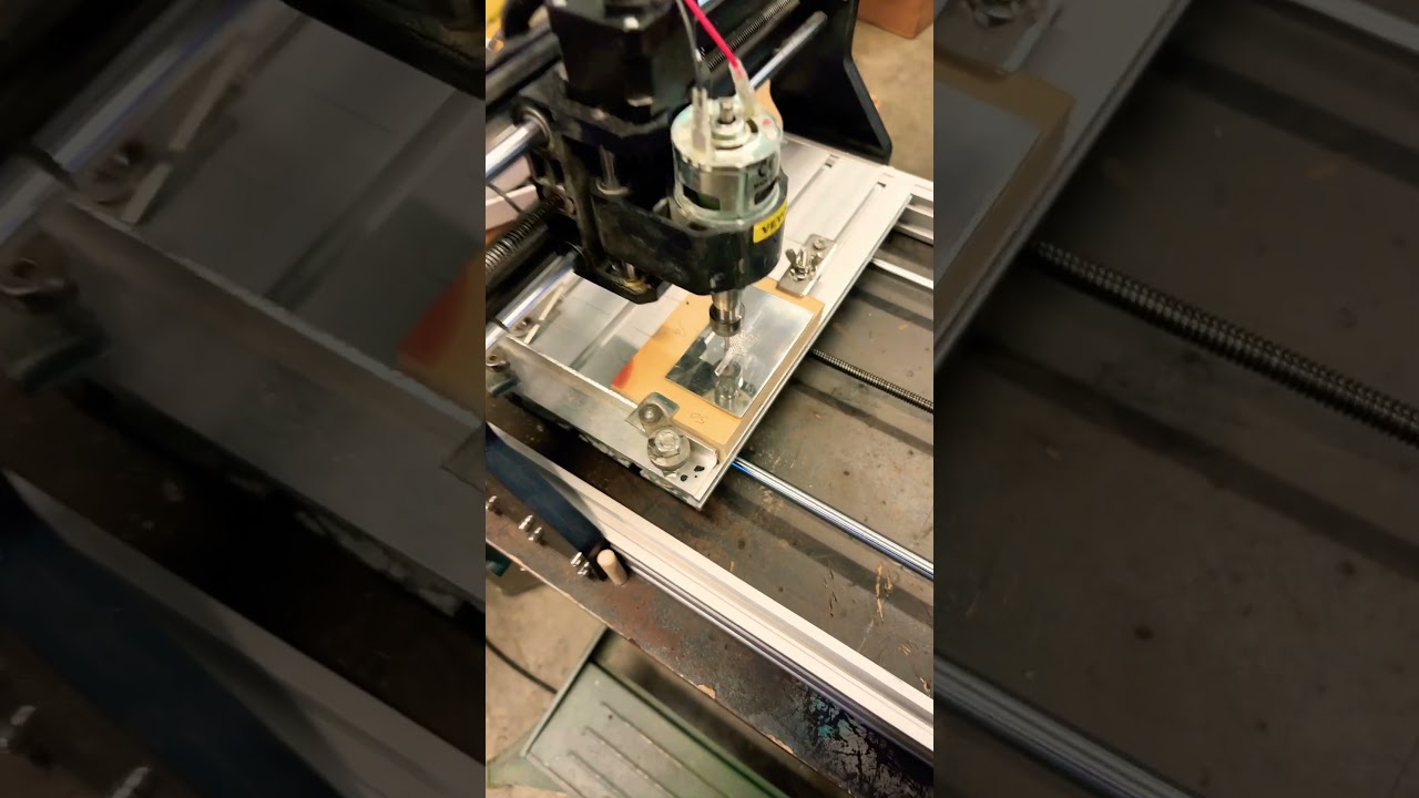 Wood cnc router, Vevor 3018 pro on aluminum #cncrouterwoodworking