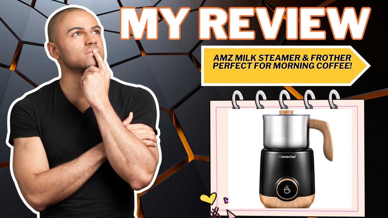 REVIEW: AMZCHEF 8-IN-1 Milk Frother and Steamer 550 Watts