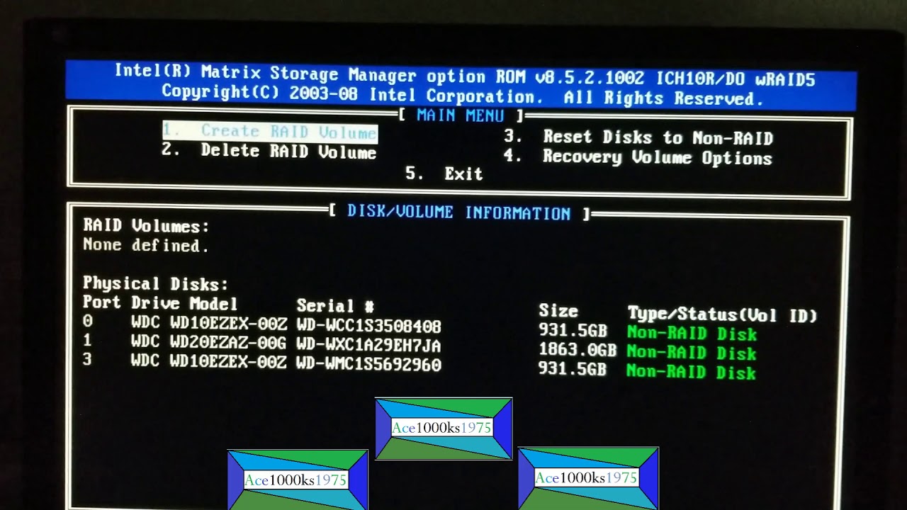 Dell Precision T3500/T5500 Raid BIOS