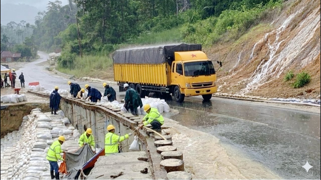 UPDATE BATU JOMBA❗️PENYUSUNAN GEOTEXTIL BAG MAKIN DIBURU”TERUS PENAMBAHAN KARYAWAN.