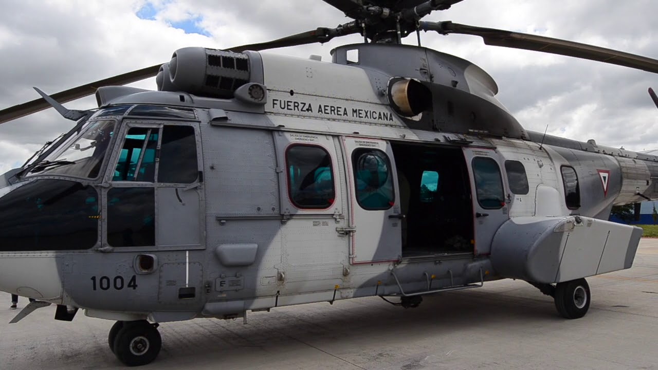 Helicóptero EC 725 Super Cougar de la Fuerza Aérea Mexicana