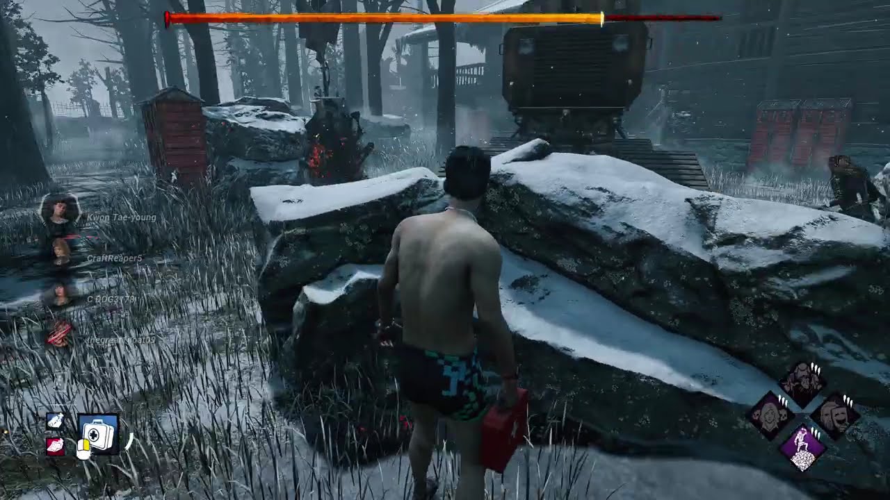 DbD - Chaos Shuffle V8 - Tae-young makes the save against '80s hair metal Hillbilly (No Commentary)