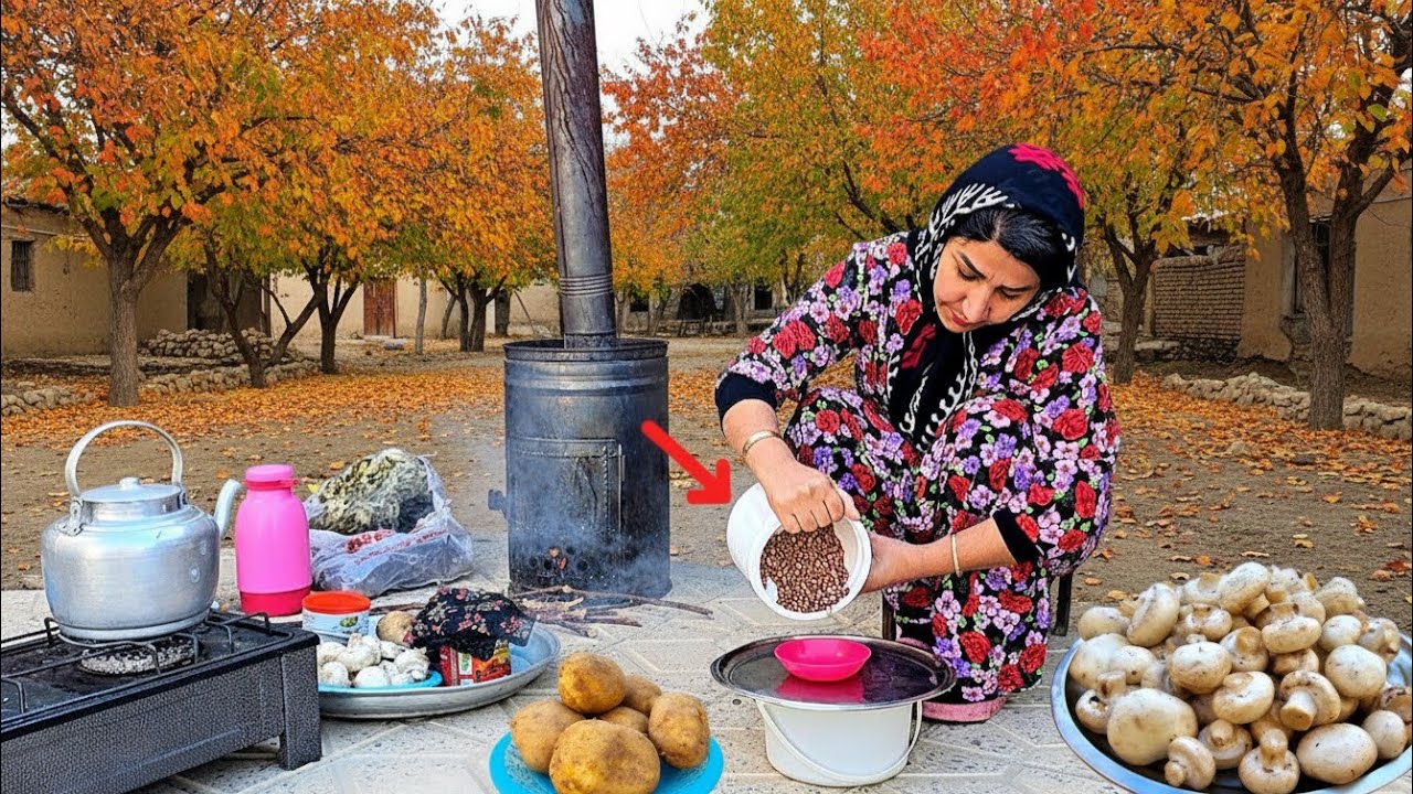  Cooking Pinto Beans the Old Village Way | Iran Rural Life & Traditional Tastel | ILAM 