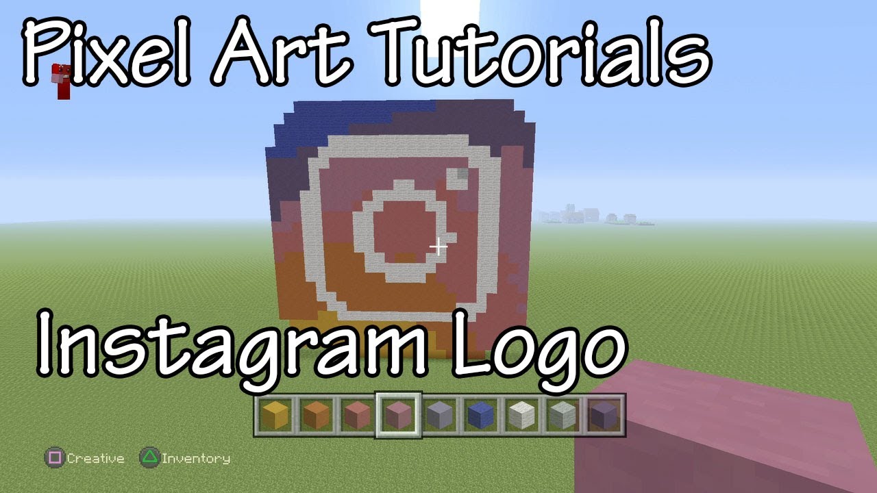 Pixel Art Instagram Logo || PixelArtTutorials