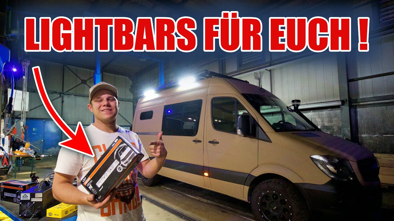 FERN- ODER ARBEITSSCHEINWERFER AM SPRINTER CAMPERVAN 😏?! + Gewinnspiel 🔥✊🏻| ItsMarvin