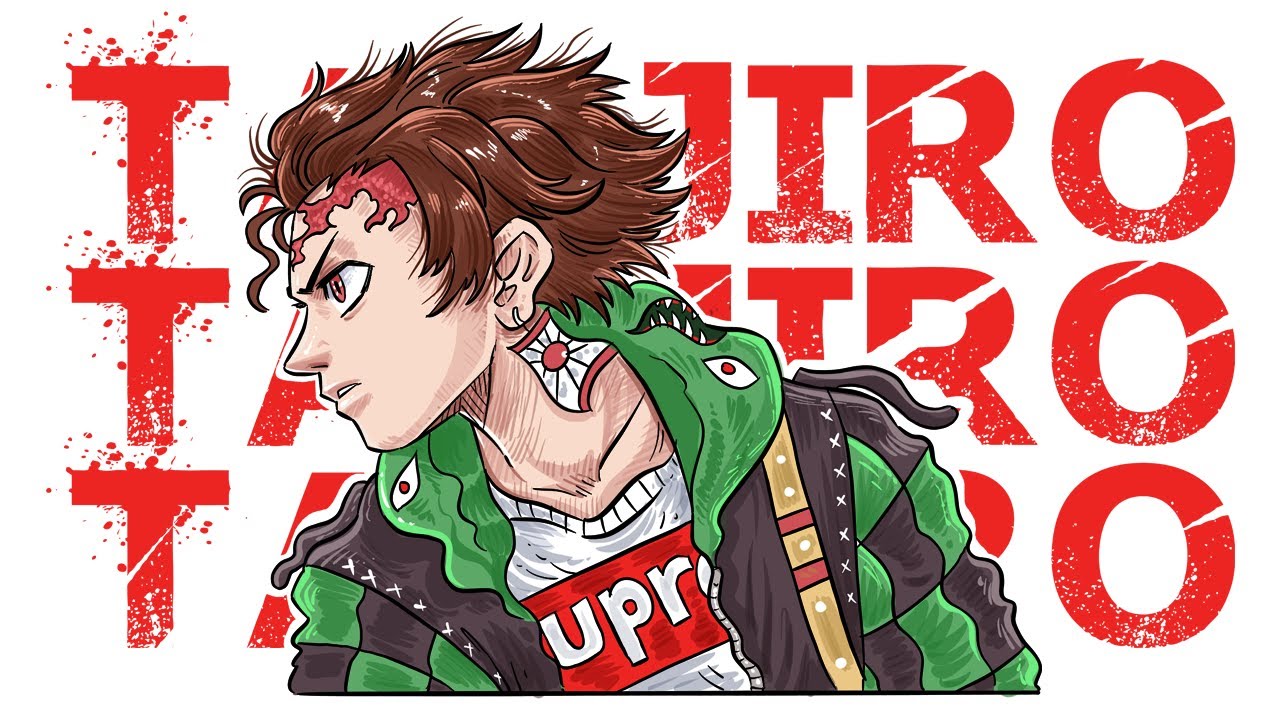 how to draw Hypebeast Tanjiro Demon slayer | Kimetsu no Yaiba