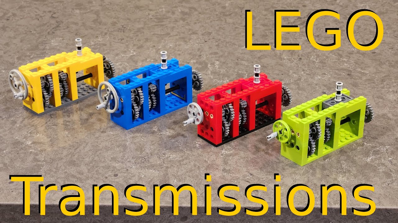 I built four Lego classic Expert Builder/Technics 2-speed transmissions.