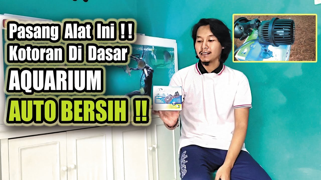 Solusi Membersihkan Kotoran Menumpuk Di Dasar Aquarium | Review Wave Maker YANG YP-100