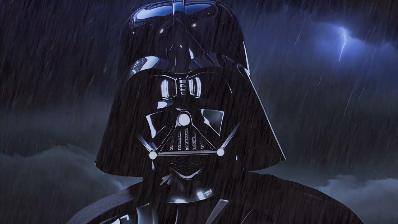 Darth Vader Heavy Breathing in Thunderstorm | 8 Hours Relaxing Sounds 