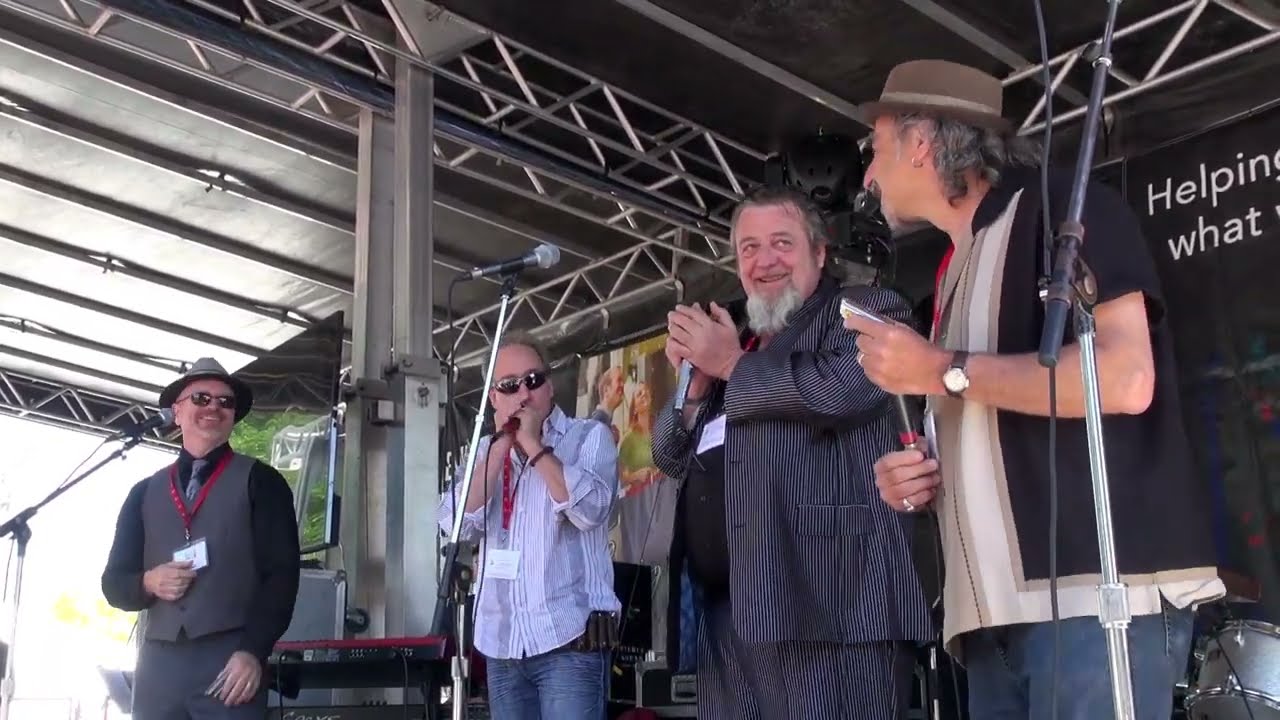 Harp Players Larry Kurtz, Roly Platt, Harpdog Brown and Al Lerman - Live 2015