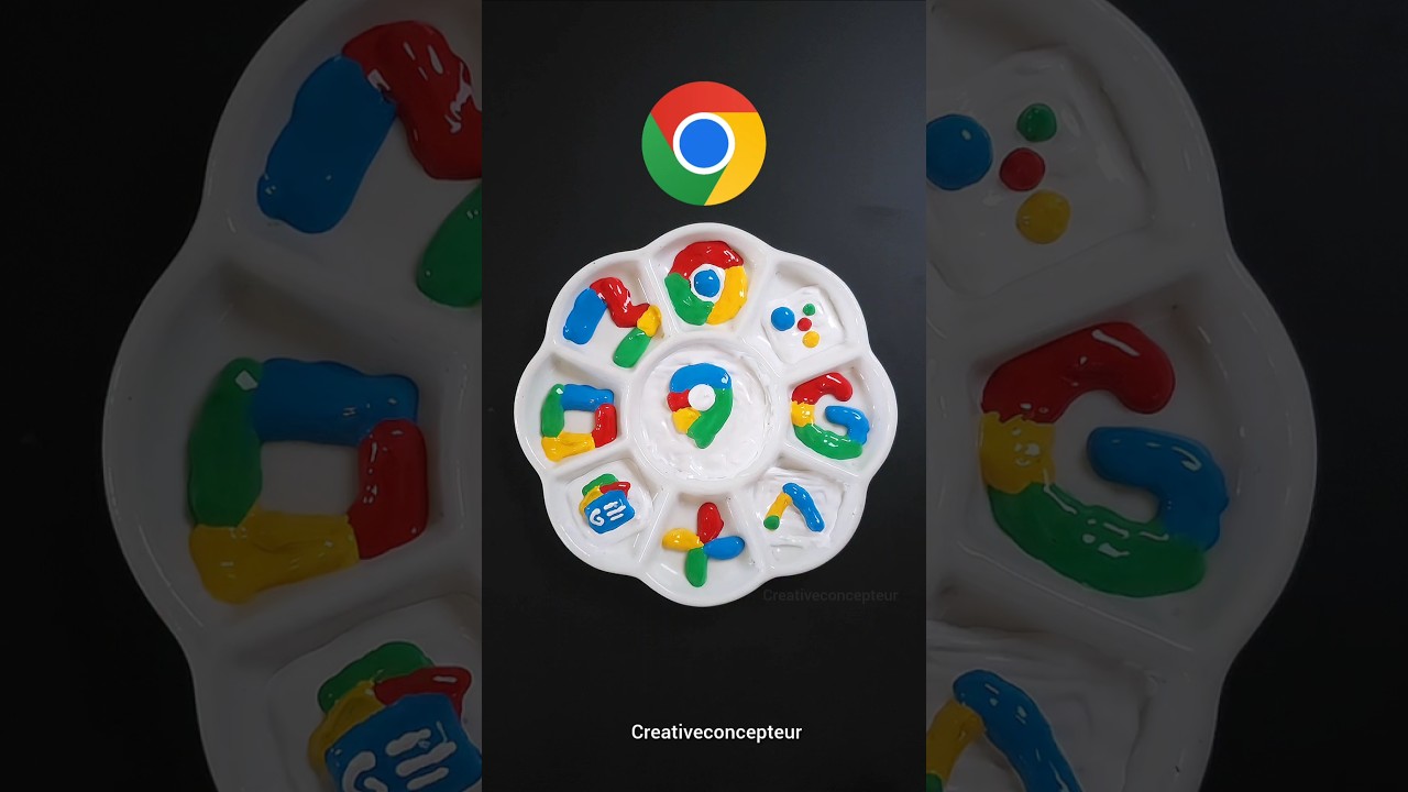 Color Mixing | Google logo | Guess the final color #shorts #google