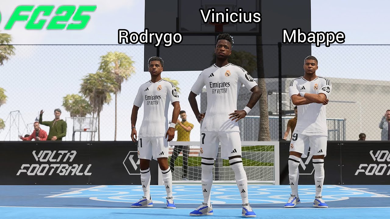FC 25 VOLTA - Mbappe Vinicius Rodrygo vs Lewandowski Raphinha Olmo - VOLTA 3v3