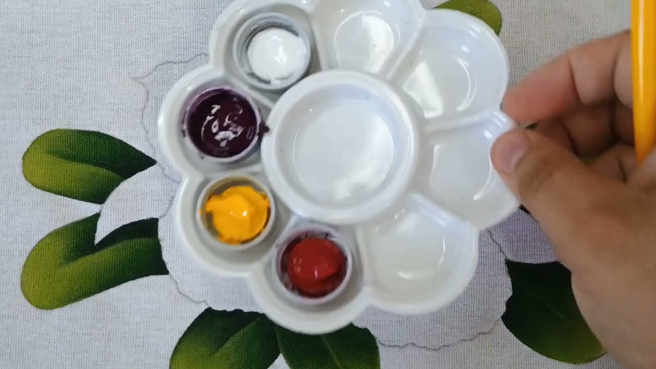 Orquídeas Pintura em Tecido Parte 1 Aula 557 - Apostila 2 Projeto 9