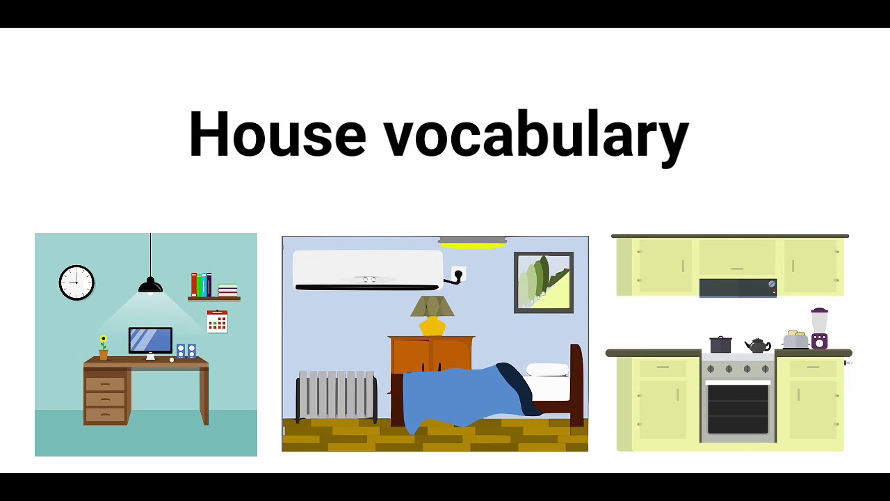 House vocabulary in English | Parts of the house | English vocabulary | Sunshine English