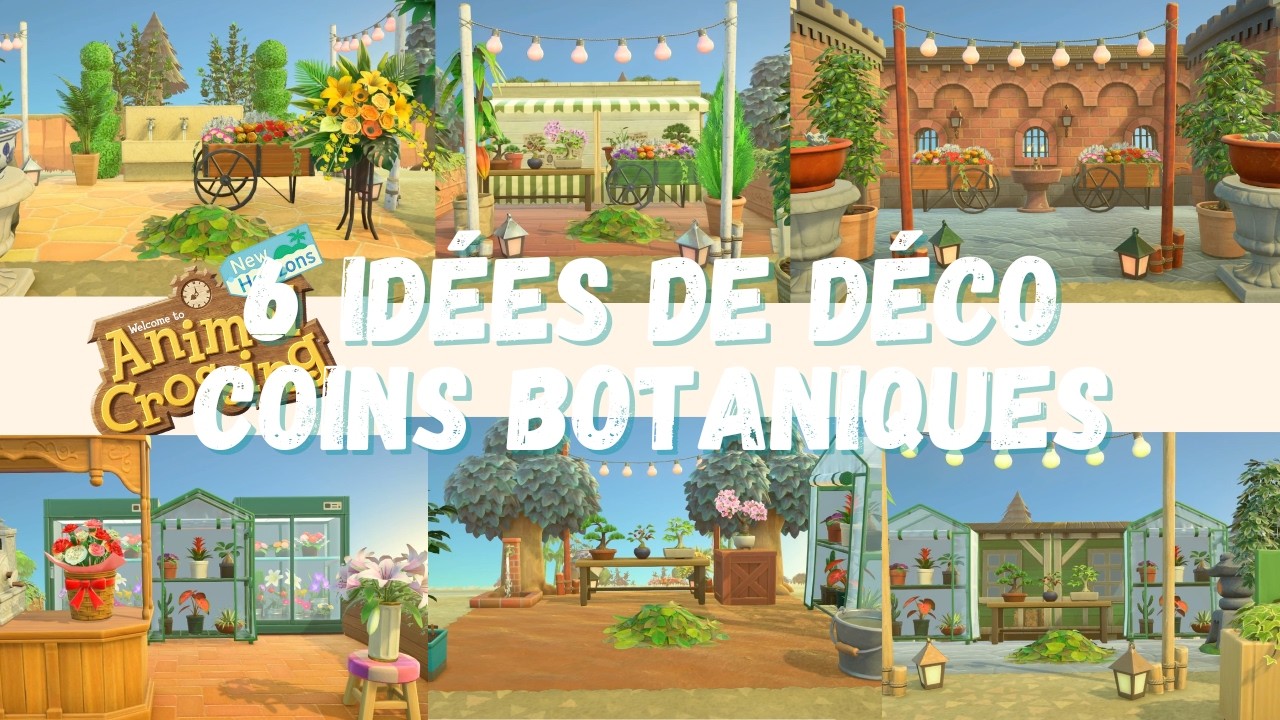IDÉES DE DÉCO - 6 COINS BOTANIQUES - ANIMAL CROSSING NEW HORIZON 🌸🤗