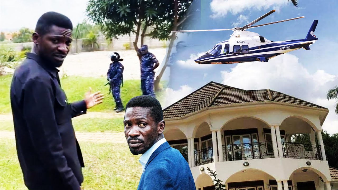 Bobi Wine speaks out under House Arrest. Helicopters and police on guard