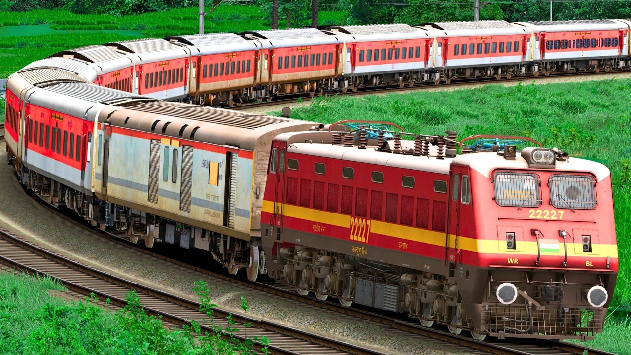 TRAIN CROSSING HIGH SPEED IN CURVE RAIL | BUMPY RAILROAD | Train Simulator | Railwork | NTG GAMING