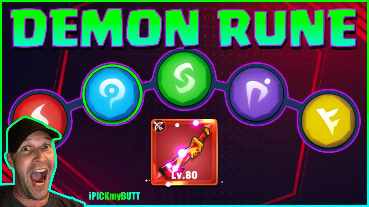 Archero Best RUNES for DEMON BLADE