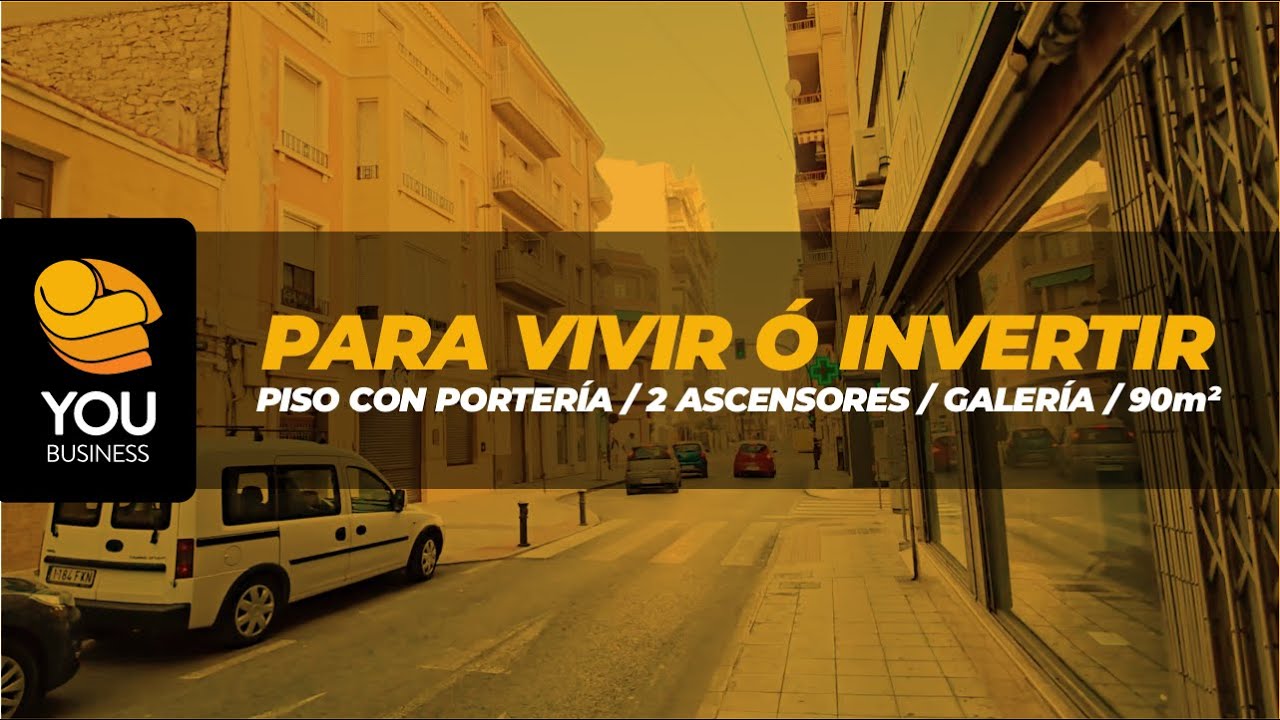 **VENDIDO**-ELDA /58.000 € /90m² / 3 HABITACIONES /2 BAÑOS /GALERÍA / 2 ASCENSORES /5TA. PLANTA
