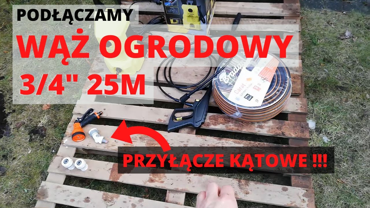 Podłączamy wąż ogrodowy 3/4