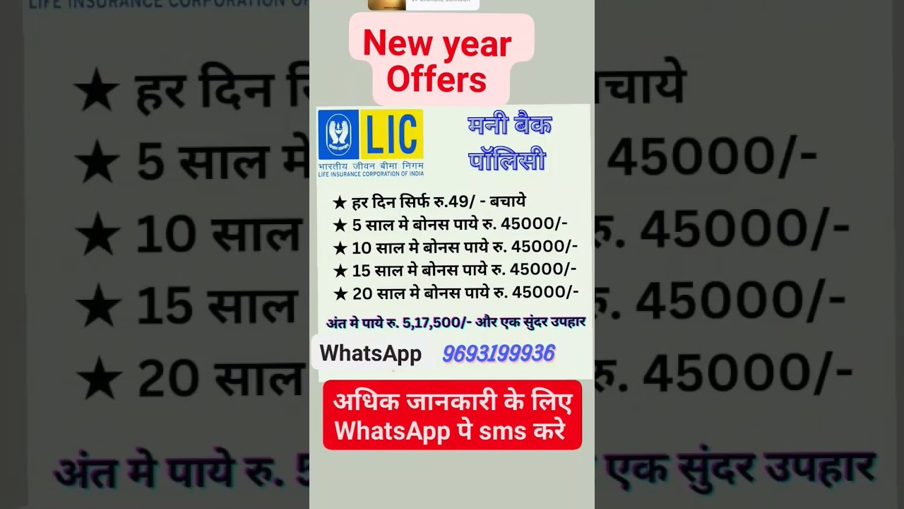 Lic | lic money back policy |lic best plan 2023 | lic 921 plan in hindi | Policy Shop I 921