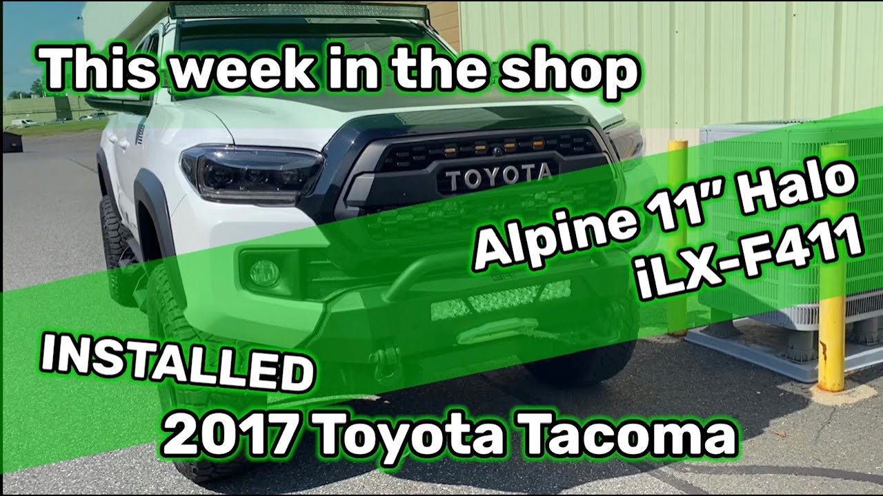 Alpine iLX-F411 installed in Toyota Tacoma with iDatalink Maestro