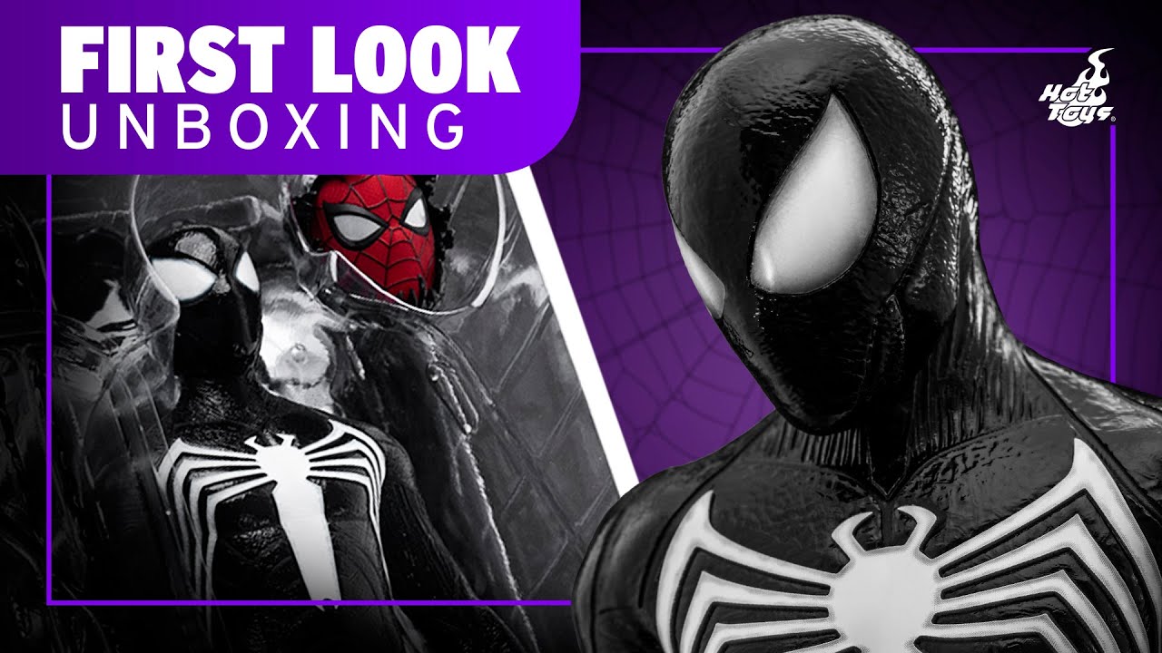 Hot Toys Spider-Man 2 Peter Parker Black Suit Figure Unboxing | First Look