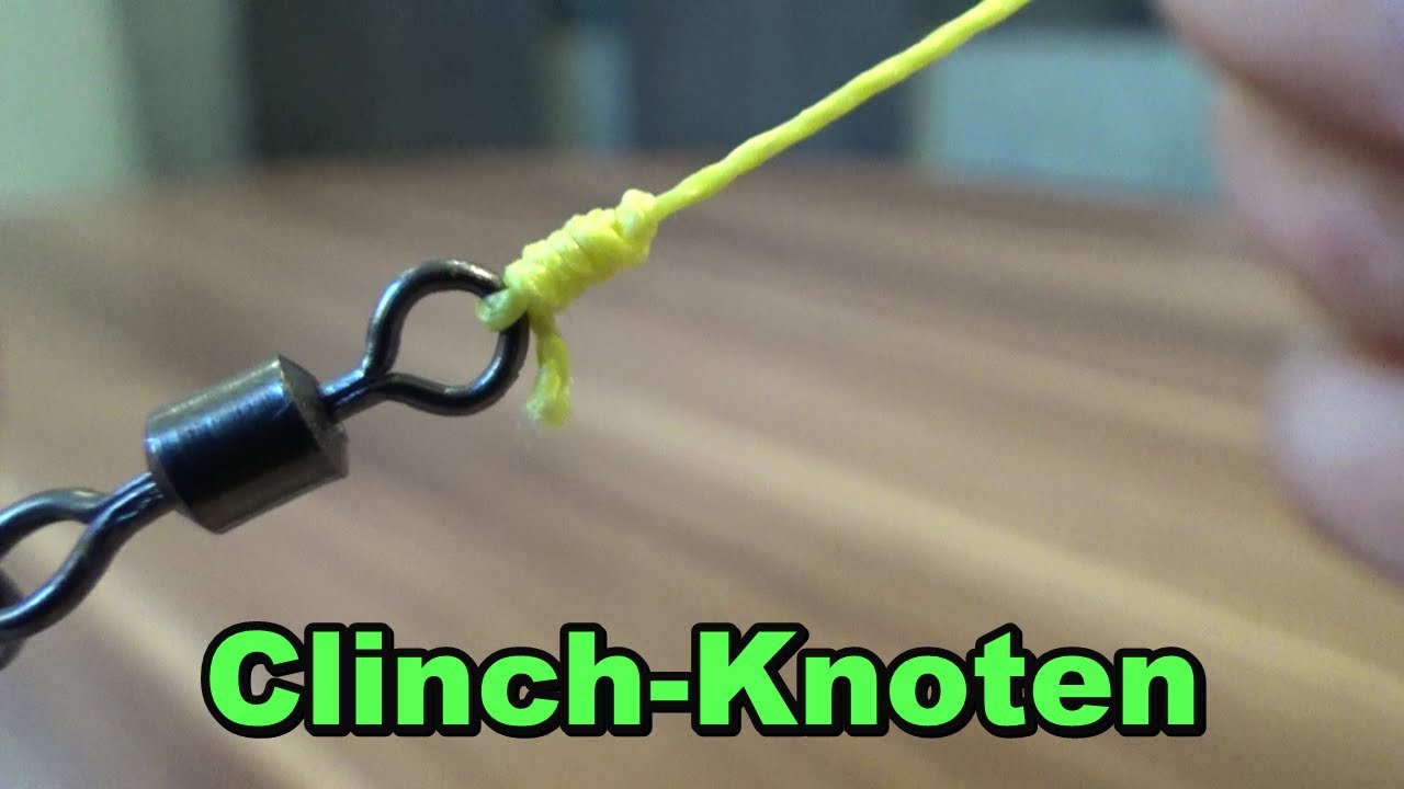 Clinch Knoten !!! Wirbel anbinden ganz einfach und fest. #Angeln