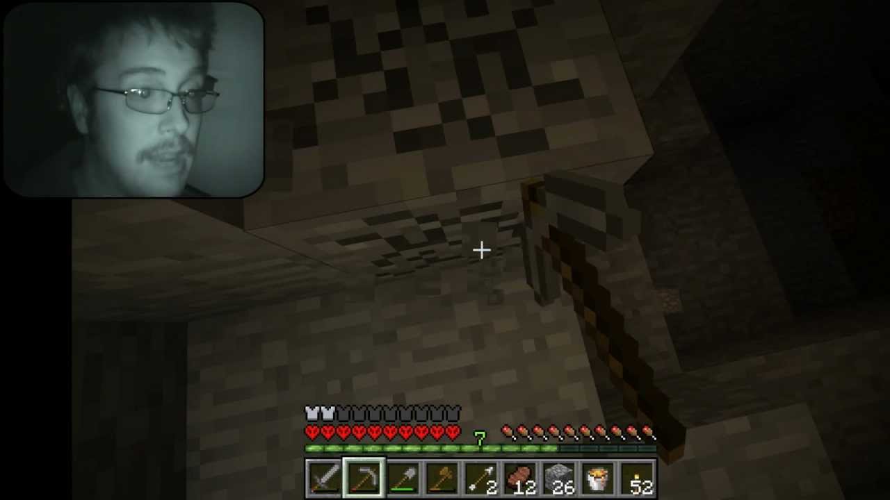 Steve plays Minecraft late at night