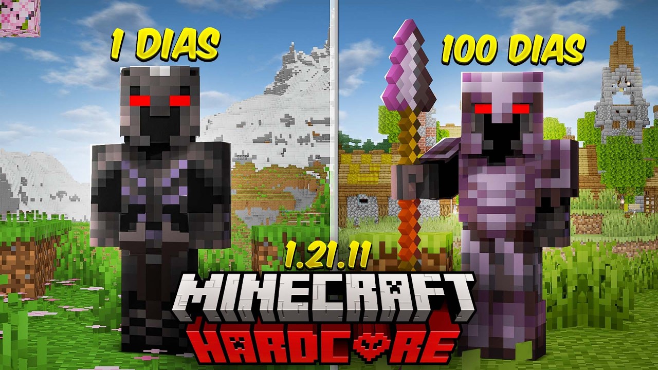 I survived 100 DAYS in the Minecraft 1.21.11 Hardcore UPDATE | Mounts of Mayhem