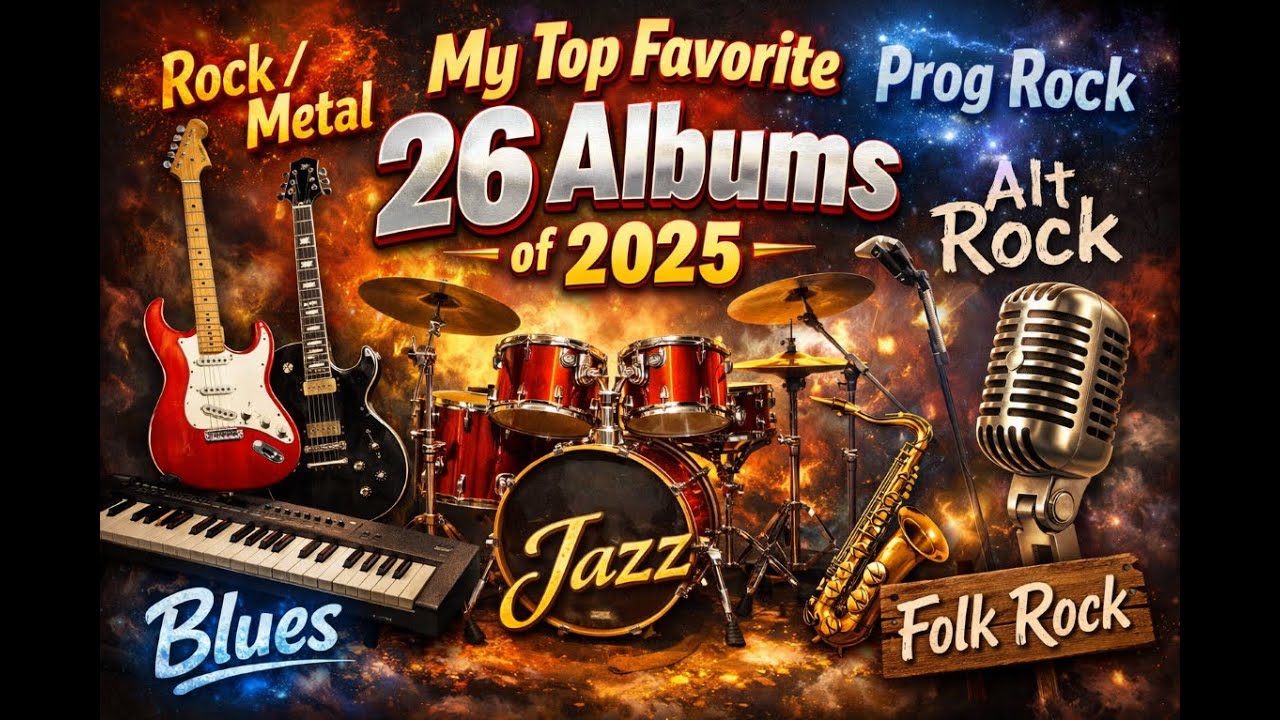 MY TOP FAVORITE 26 ALBUMS OF 2025 for Rock Metal and Other Genres