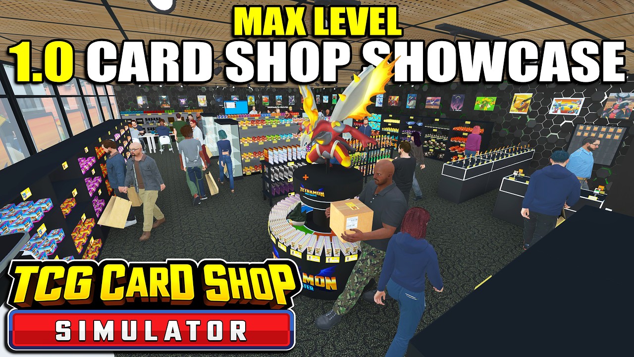 Всё новое в 1.0 + мой полностью прокачанный магазин... | TCG Card Shop Simulator (полный релиз 1.0)