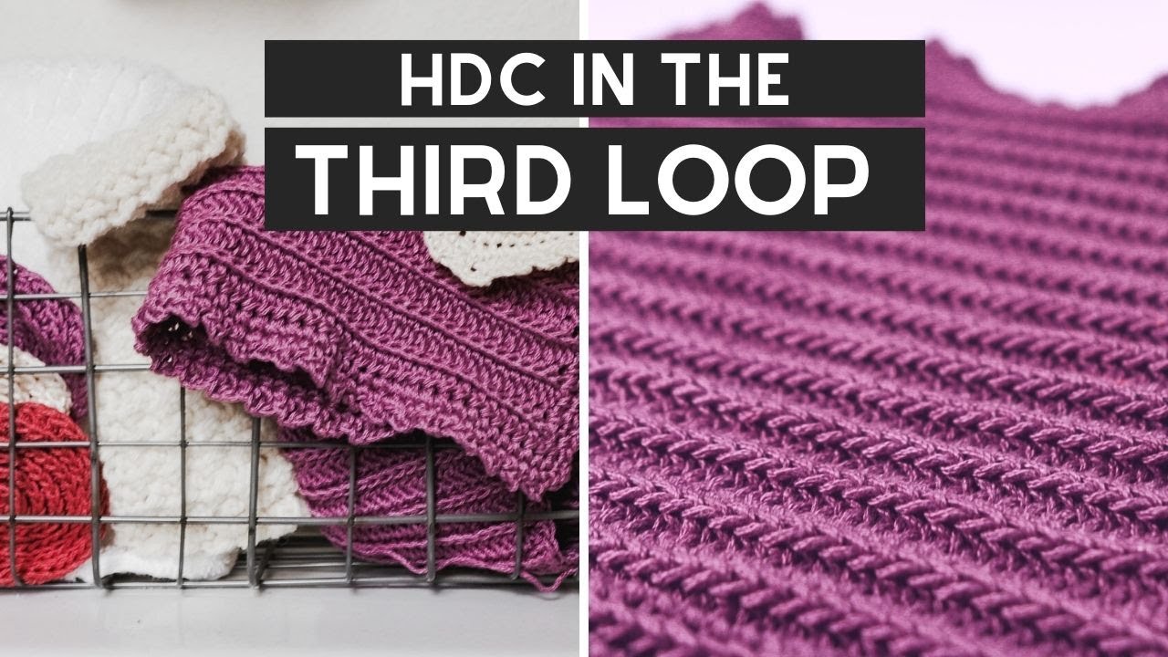 Crochet Facial Washcloth in the THIRD LOOP