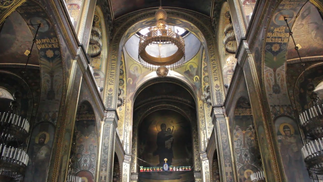 KYIV, UKRAINE, St Volodymyr's Cathedral, Walking Tour