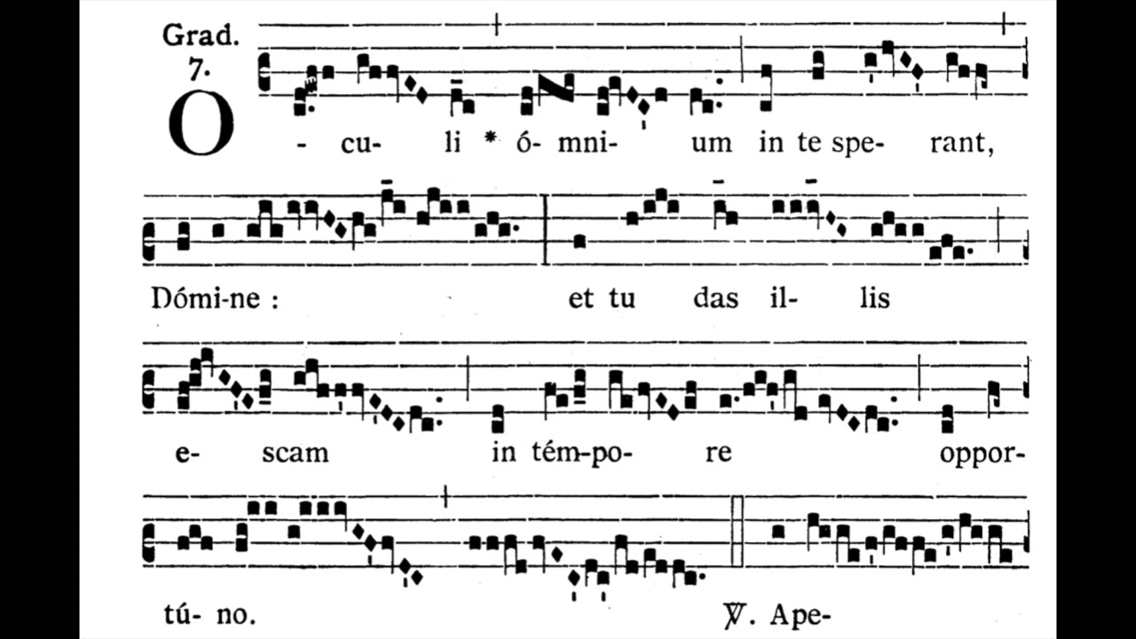 Corpus Christi & 20th Sunday after Pentecost  GRADUAL:  Oculi óminium  (solfeggio)