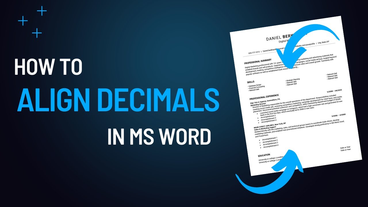 How to Align Text and Decimals Correctly in Microsoft Word