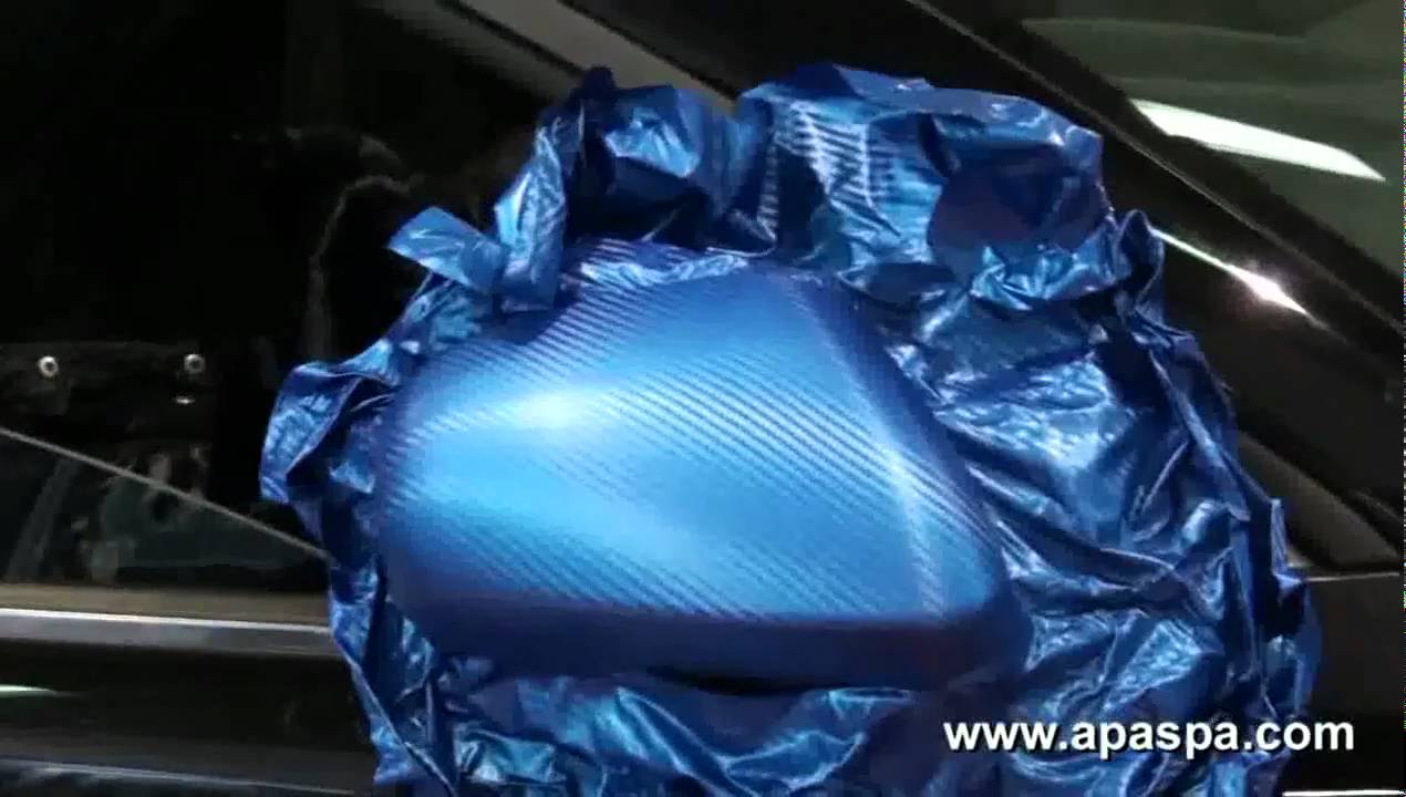 APA   Pellicola adesiva carbonio blu   Carbon blue vinyl car wraps