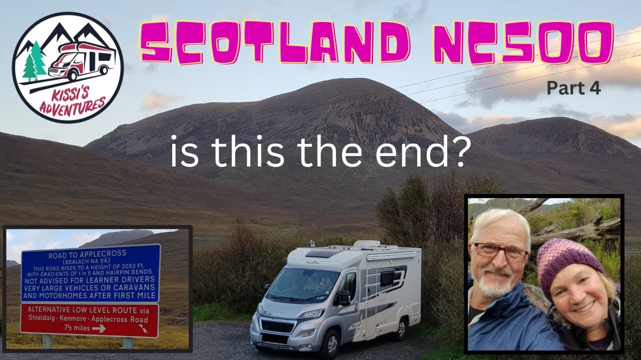 Scotland Motorhome Road Trip NC500 Part 4.  Poolewe, Applecross and Skye