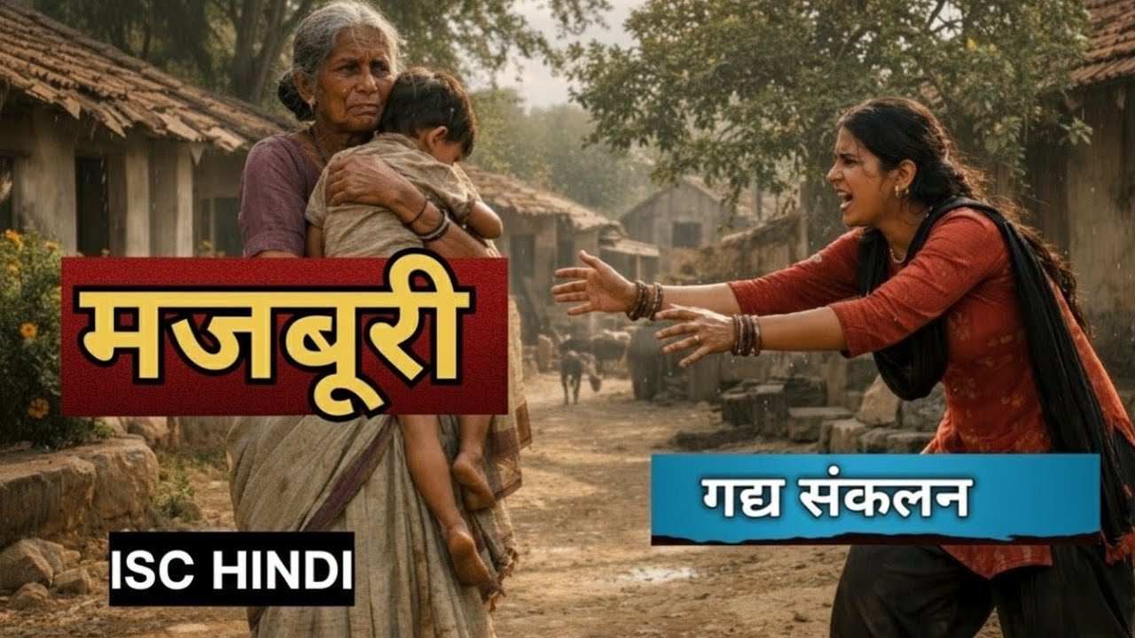मजबूरी - Full Story | ISC Hindi | Manu Bhandari | Class 11/12 | Majboori | Gadya Sankalan | ch-10