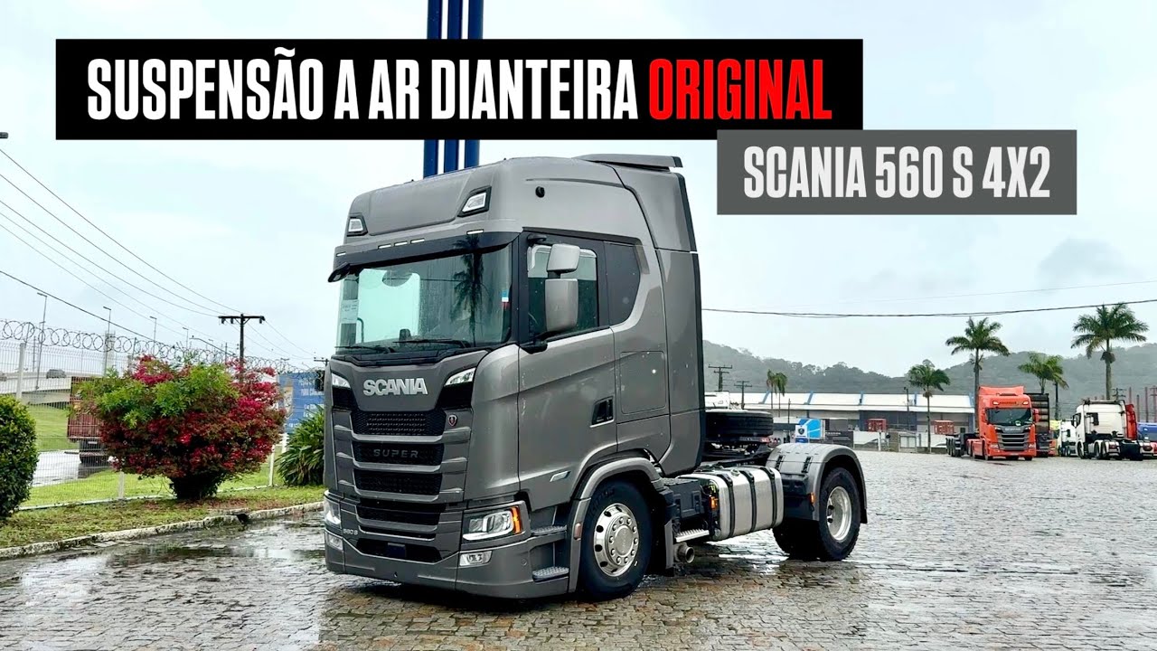 Scania com SUSPENSÃO A AR ORIGINAL na dianteira! | Curiosidade Automotiva