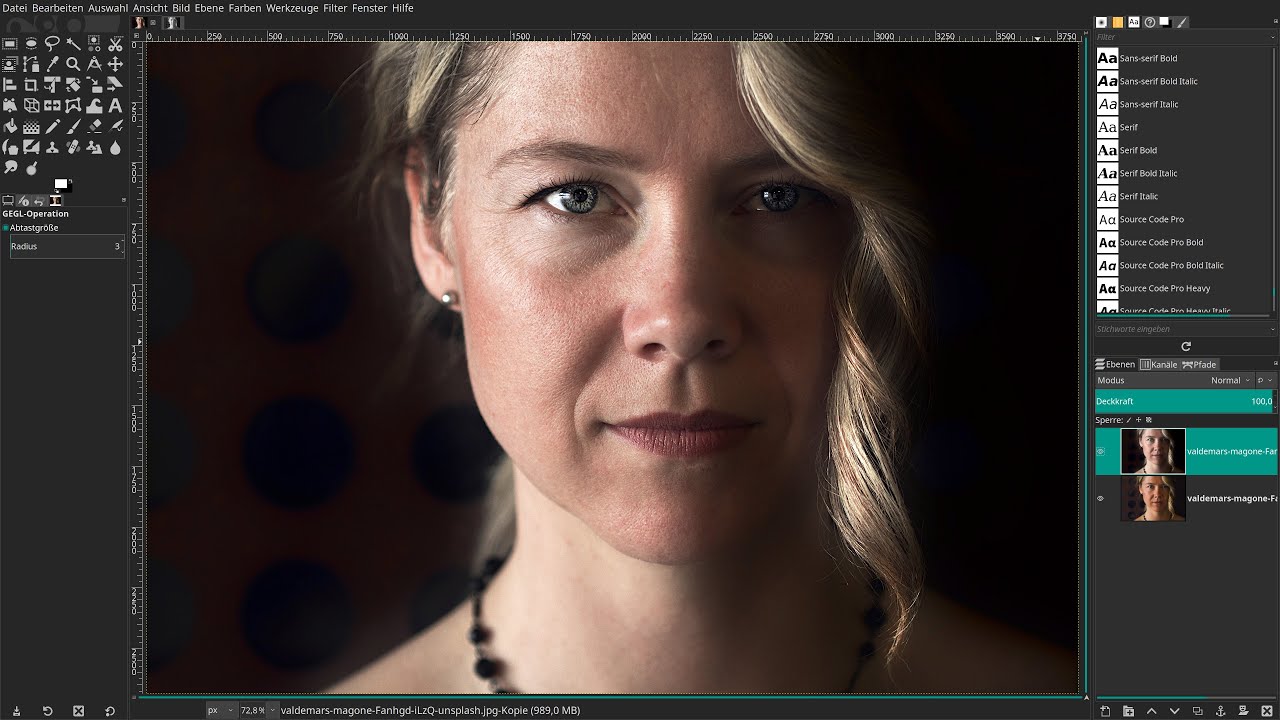 #Gimp 2.10.14 #Lernvideo: Wie man #Augen #einfärbt, #aufhellt und #schärft!